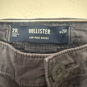 Hollister Charcoal Low-Rise Baggy Trousers